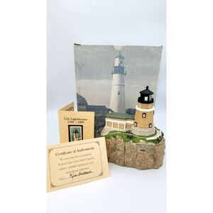 Harbour Lights "Split Rock" Minnesota#412 Lighthouse Signed by Bill Younger 1995